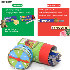 Smart Sticks Scavenger Hunt Game for Indoor and Outdoor Adventure-Return Gifts Combo Pack of 6