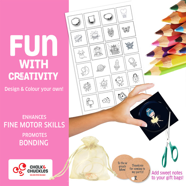 Chalk and Chuckles Keychain Dolls Making Kit. DIY Art and Craft