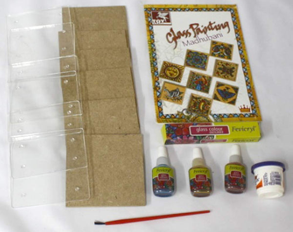 Toykraft Glass Painting Kit for Kids, Gifts for Girls Boys Age 7+,  Madhubani Arts & Crafts Kit for 7 Year Olds - Glass Painting Madhubani kit