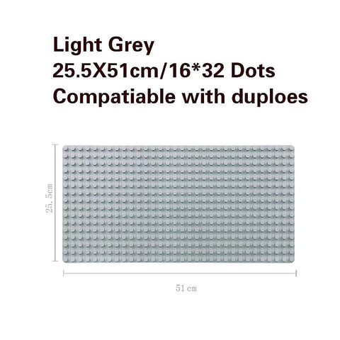 LARGE BASE PLATE COMPATIBLE WITH BIG BLOCKS ( 16 x 32 pegs)