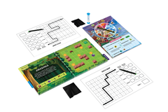Luma World Educational Board Game for Ages 9 and up: Trail Blazers | STEM game to Learn Shapes, Lines, Angles and Improve Creativity | 4 Customisable Adventure Worlds with Sticker Sheets Included
