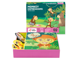 Monkey Expressions Preschool Feelings Magnetic Puzzle