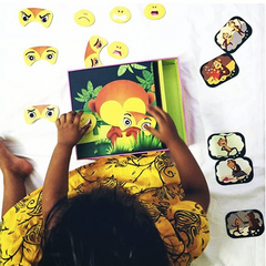 Monkey Expressions Preschool Feelings Magnetic Puzzle