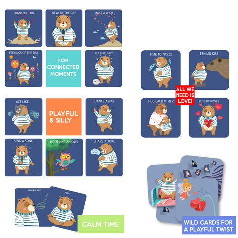 Bedtime Bear Card Game for Kids Age 3 -7, Super Fun Bedtime Activity, Family Game, Gifts for Boys, Girls