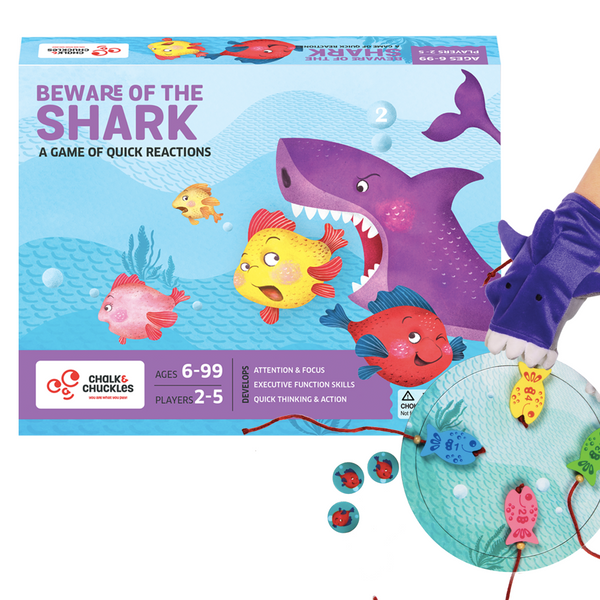 Beware of The Shark - Fun Family Game, Fast Reactions, Attention Games