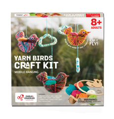 Yarn Wrapping, String Art Craft Kit - Bird Themed DIY Hanging Mobile