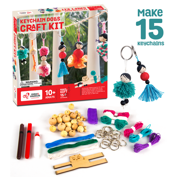 Art and Craft Keychain Dolls - Make Yourself Activity Kit – Edu Toys