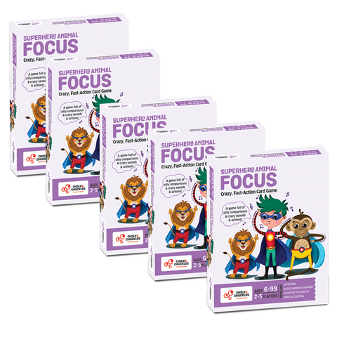 Superhero Animal Focus Card Game -Pack of 5