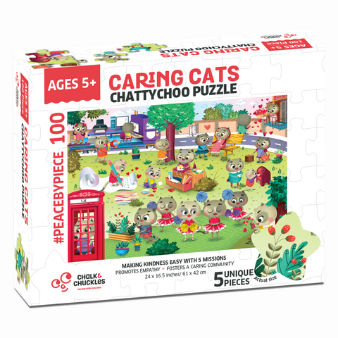 Chattychoo Cat 100 Piece Jigsaw Puzzle