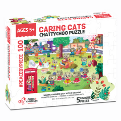Chattychoo Cat 100 Piece Jigsaw Puzzle
