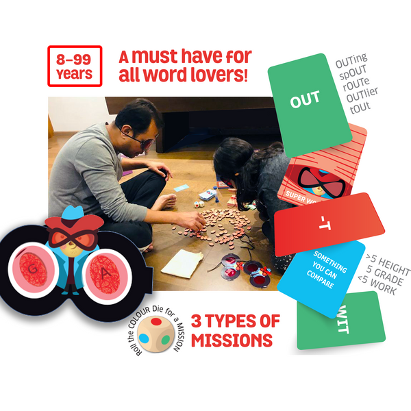 Super Word Spy-Speedy Card Game of Word Play