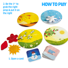 Season Wise- Quick Thinking, Sorting, Preschool Learning Game