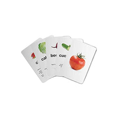 ZiGYASAW Flash Cards for Kids Early Learning (Vegetables & Fruits Flash Cards)