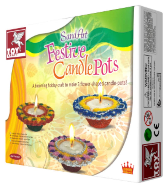 SAND ART FESTIVE CANDLE PORT