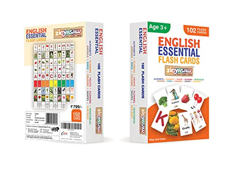 Flash Cards combo for kids English Essential Mega combo Early Learning ( Set of 10) | Easy & Fun Way of Learning 1 Year to 6 Year old babies