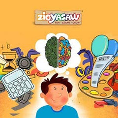 ZiGYASAW Puzzle for 4 & 7 Years Old Kids and Above, Fun and Challenging | Educational Toys and Games for Focus, Memory, Mental Boost (India Map States Puzzle)