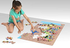 ZiGYASAW Maharashtra Map 54 Puzzle Pieces - Educational Toy for Boys & Girls,Learning Kit for 4 Year Old Kids and Above, Multi Color