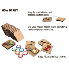 Sandwich Mix Up- Speedy Tactile Shape Recognition Game