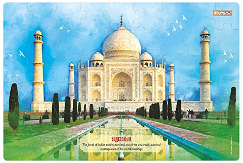 Zigyasaw Taj Mahal 54 Piece Jigsaw Puzzle – Fun Puzzles for Kids for Age 10+ and for Adults – Realistic Illustrations – Educational Puzzle Games for Focus, Memory, Mental Boost