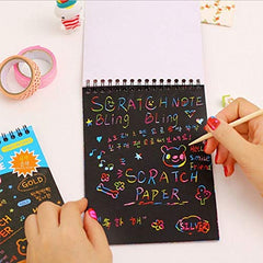 Rainbow Scratch Art Magic Notebook - FREE SHIPPING