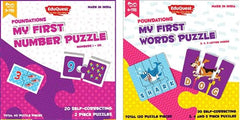 ZiGYASAW Puzzle for 4 & 7 Years Old Kids and Above, Fun and Challenging | Educational Toys and Games for Focus, Memory, Mental Boost (Number & Words Puzzle)