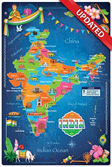 ZiGYASAW India Map States of India Activity Puzzle STEM Toy - Educational Learning Aid for Kids 5 Years and Above