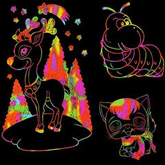 Rainbow Scratch Art Magic Notebook - FREE SHIPPING