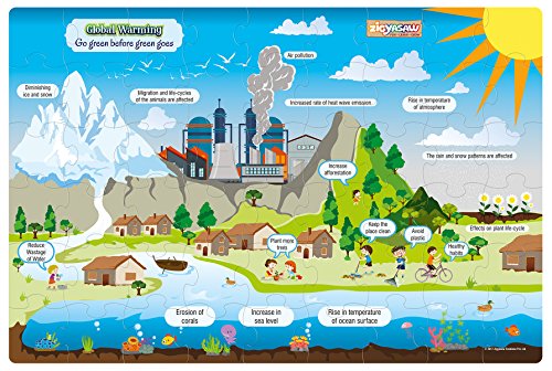 ZiGYASAW Global Warming Giant Floor Creative Challenging Puzzle Game for Kids (Above 5 Years)