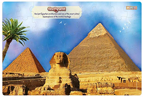 ZiGYASAW Giza pyramid wonder of the world Giant Jumbo Jigsaw Puzzle – Fun Puzzles for Kids for Age 3+ Years and Above – Realistic Illustrations – Educational Puzzle Games for Focus, Memory, Mental Boost