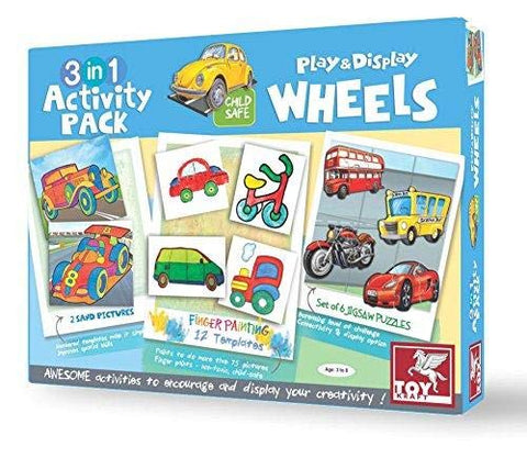 3 In 1 Activity Pack - Wheels