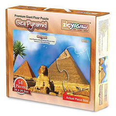 ZiGYASAW Giza pyramid wonder of the world Giant Jumbo Jigsaw Puzzle – Fun Puzzles for Kids for Age 3+ Years and Above – Realistic Illustrations – Educational Puzzle Games for Focus, Memory, Mental Boost