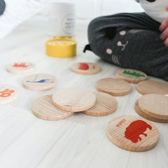EDU TOYS INDIA Wooden Match Stacks Educational Memory & Pairing Game