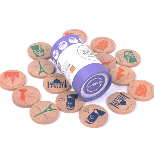 EDU TOYS INDIA Wooden Match Stacks Educational Memory & Pairing Game