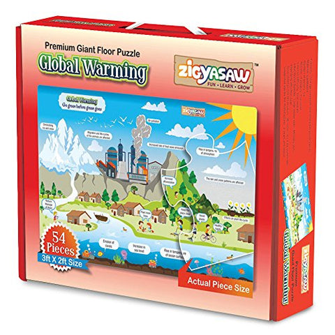 ZiGYASAW Global Warming Giant Floor Creative Challenging Puzzle Game for Kids (Above 5 Years)