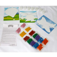 SAND ART PICTURES AIRCRAFT