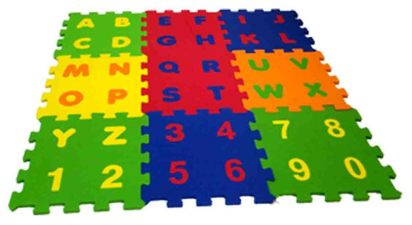 Mini Soft Learning Eva Foam Blocks with Alphabet Numbers