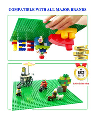 Base Plate Board for Building Blocks Bricks (10" x 10") - Compatible with all major Brands