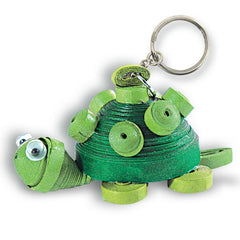 PAPER QUILLED KEY RINGS