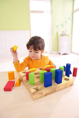 HABA Wooden Educational Preschool Toddler Toys for 3 Above Years (Shape and Color Recognition Geometric Sorting Board) | Cognitive Development
