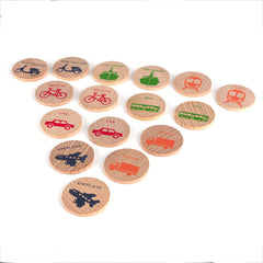 EDU TOYS INDIA Wooden Match Stacks Educational Memory & Pairing Game