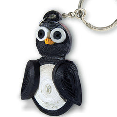 PAPER QUILLED KEY RINGS