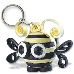PAPER QUILLED KEY RINGS