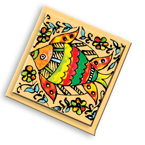 Toykraft Glass Painting Kit for Kids, Gifts for Girls Boys Age 7+,  Madhubani Arts & Crafts Kit for 7 Year Olds - Glass Painting Madhubani kit