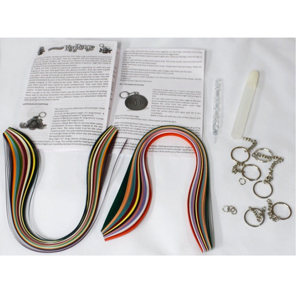 Key Rings Paper PAPER QUILLED KEY RINGS – Edu Toys