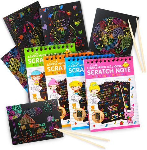 Rainbow Scratch Art Magic Notebook - FREE SHIPPING