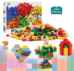 Building Blocks Bricks Pegs Educational Game (500 Pieces/Blocks)