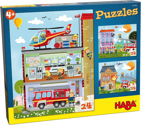 HABA Puzzle Little Fire Station