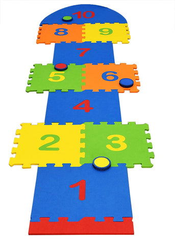 Eva Foam Hopscotch Play Mat -Multi Colour