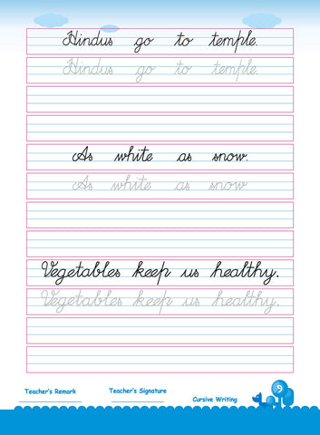 Cursive Writting Work Book Edu Toys Cursive Writting Work Book Edu Toys
