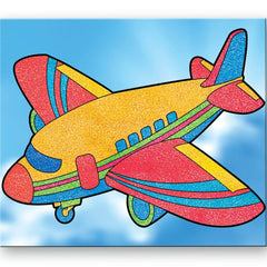 SAND ART PICTURES AIRCRAFT